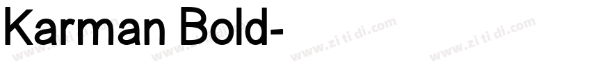 Karman Bold字体转换